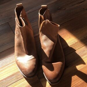 Franco Sarto Brown Ankle Boots